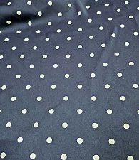 Атлас синий в горох